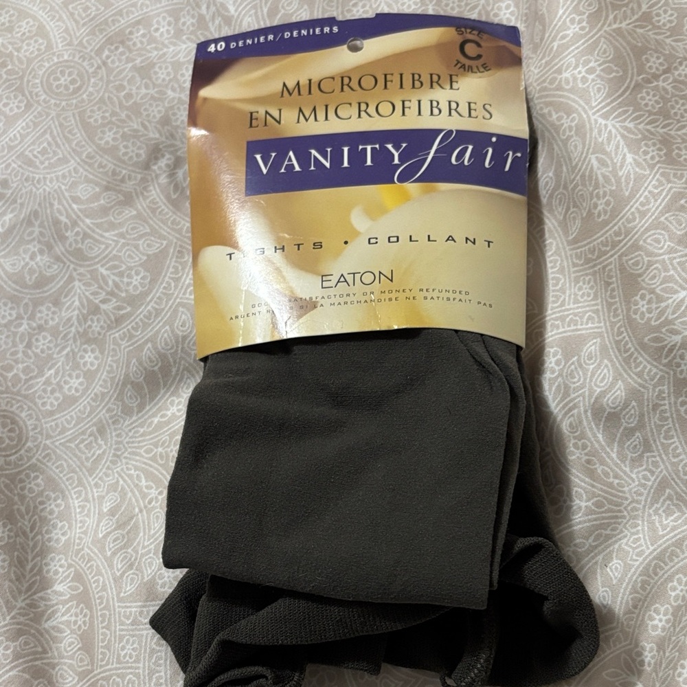 Vanity Fair Women’s Microfibre Tights - Olive Green
